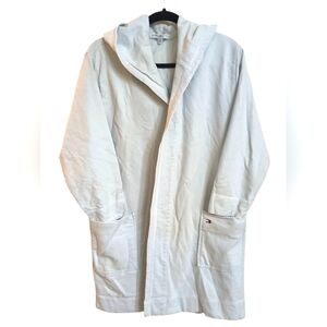 Tommy Hilfiger Hooded Powder Blue Sleepwear Lounge Bath Robe-Size L/XL EUC